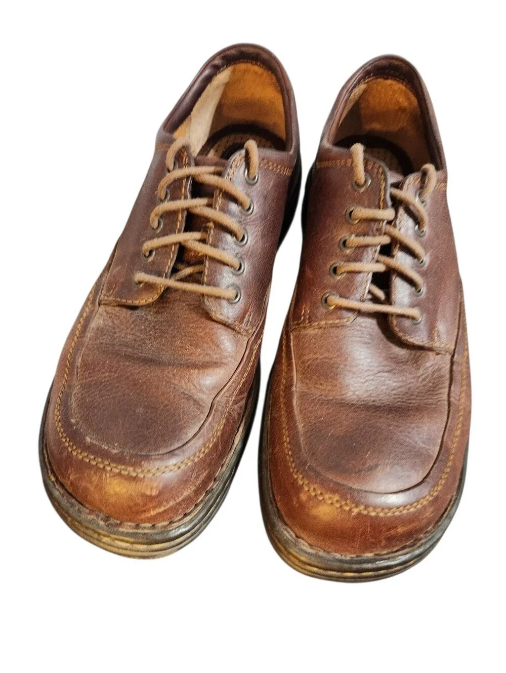 Born Sierra II Shoes Mens 9.5 43 Brown Oxford Lace Up Leather Dress